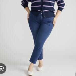 Universal Standard Seine High Rise Skinny Jeans Dark Indigo Women's 22P